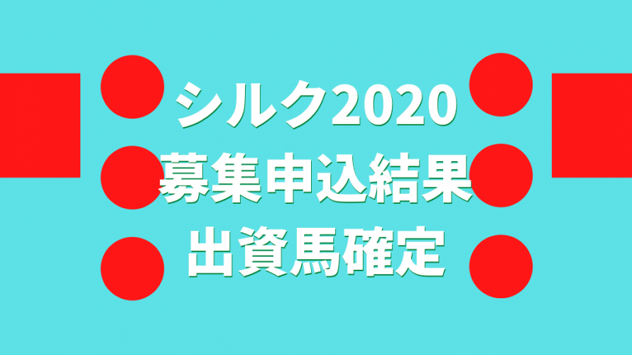 愛馬募集 一口愛馬とともに とある一口馬主の雑記帳